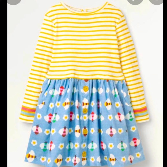 Mini Boden Other - Mini Boden girls Hotchpotch dress bumblebee Size 6-7